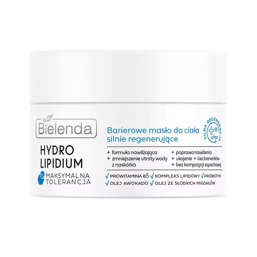 Відновлювальний бар'єрний батер для тіла Bielenda Hydro Lipidium Strongly Regenerating Body Butter, 200 мл
